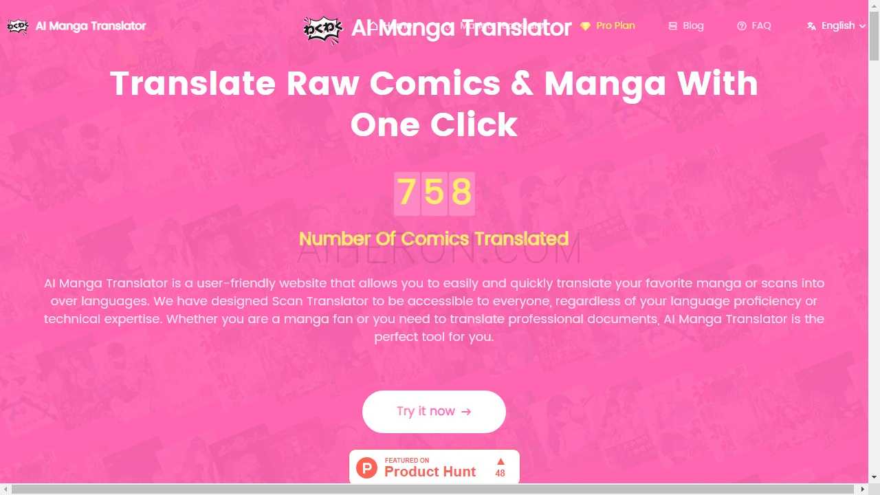 Online Manga Translation Tool