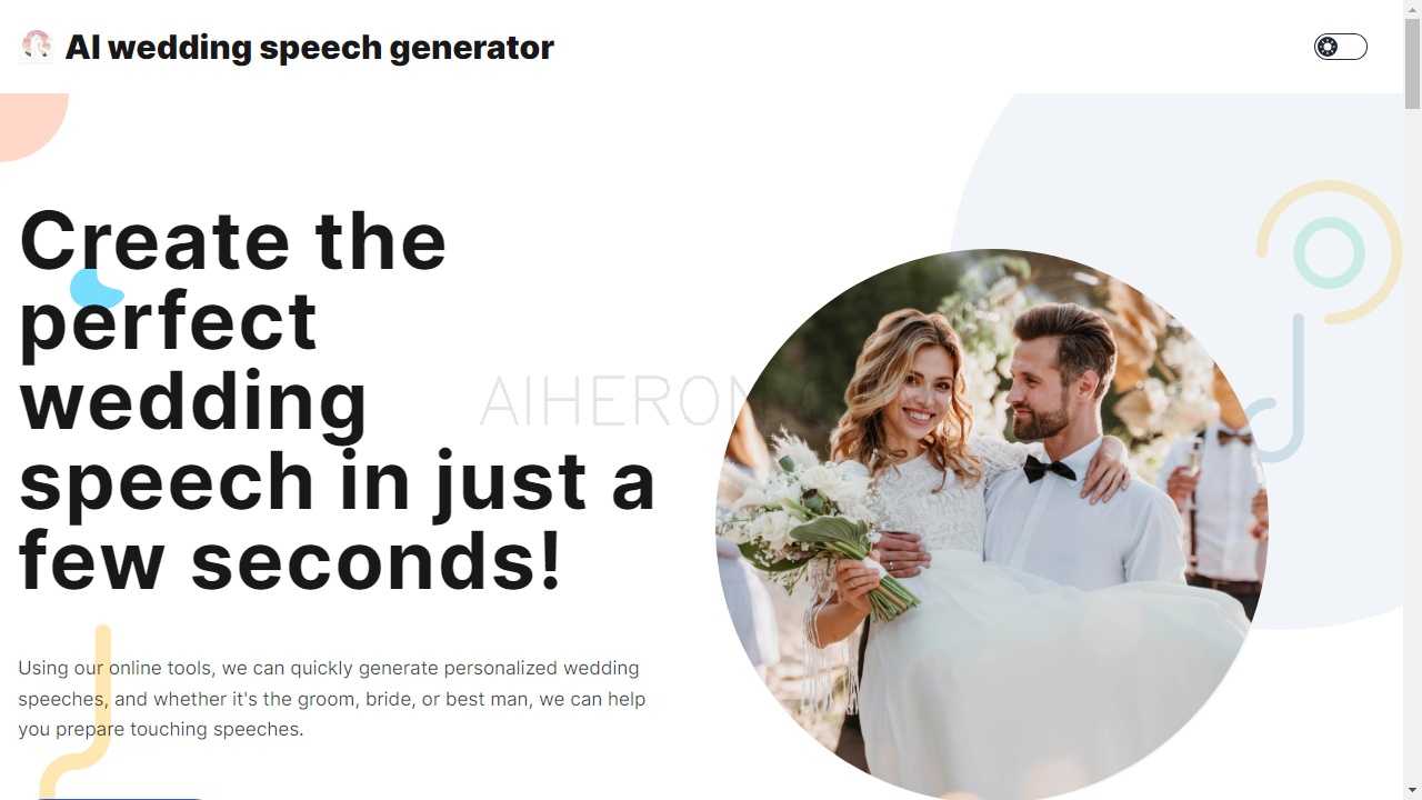 Your Ultimate Speech Generator for Memorable Weddings
